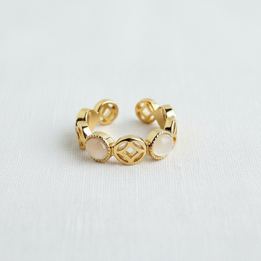 Adjustable Square Cat's Eye Ring