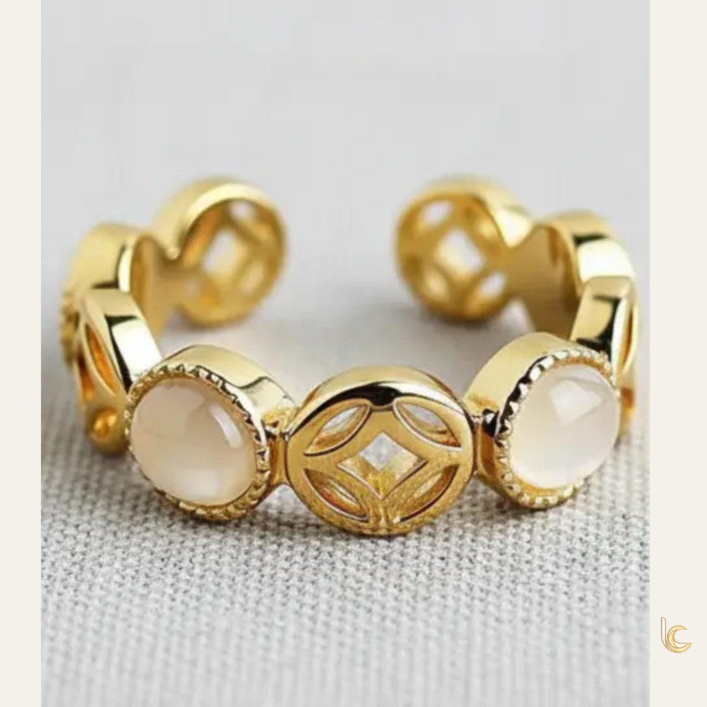 Adjustable Square Cat's Eye Ring