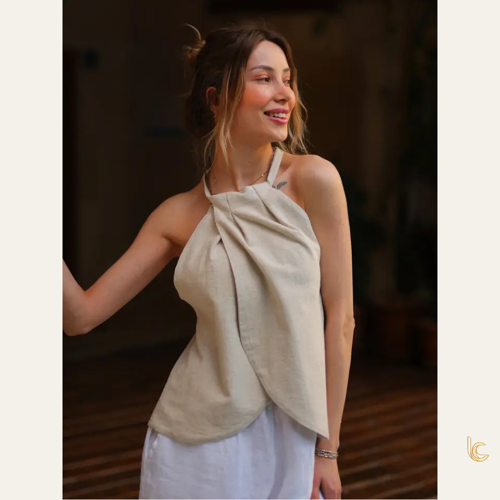 Linen Halter Top