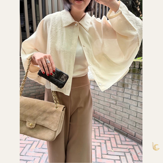 Loose Fit Short Trench Summer Jacket