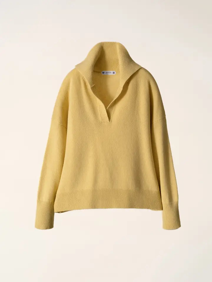 Cashmere-Blend Polo Sweater