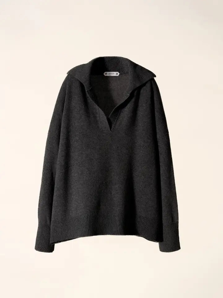 Cashmere-Blend Polo Sweater