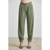 Tailored High-Waist Tapered Pants with Cuffed Hem