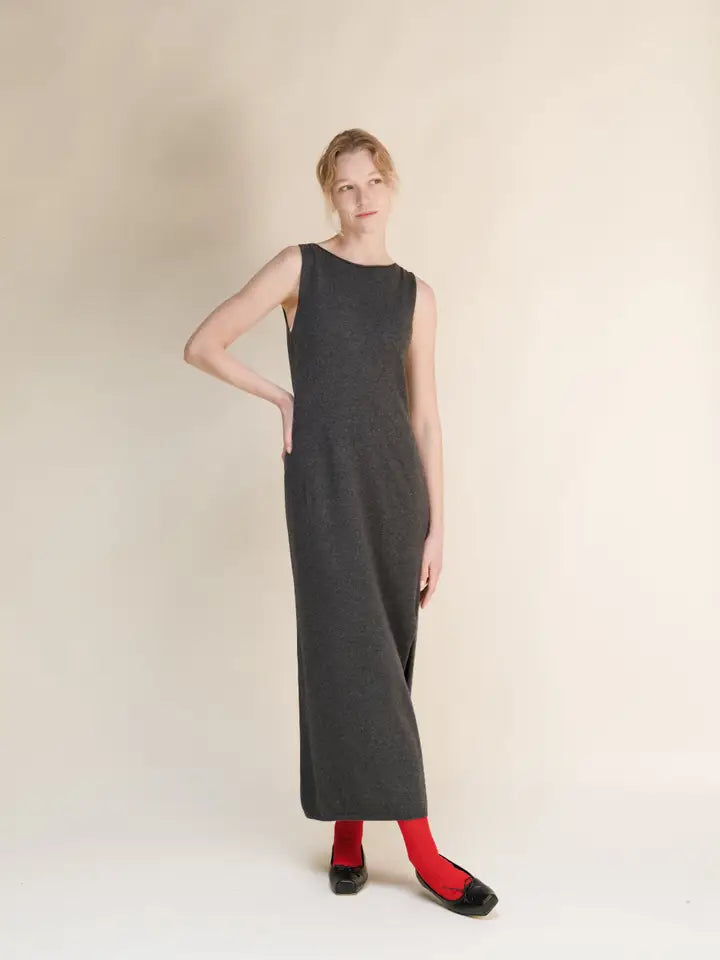Refined Boat Neck Knit Dress