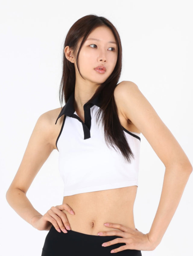 Halter Neck Collar Tube Top