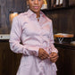 Indi-Pink Satin Tailored Shirt Dress