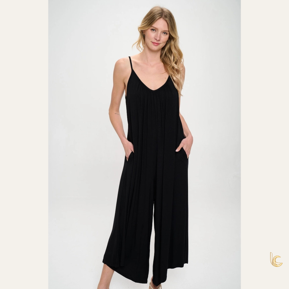 Soft Knit Jumpsuit – Minimal Relaxed Fit Modal Jumpsuit
