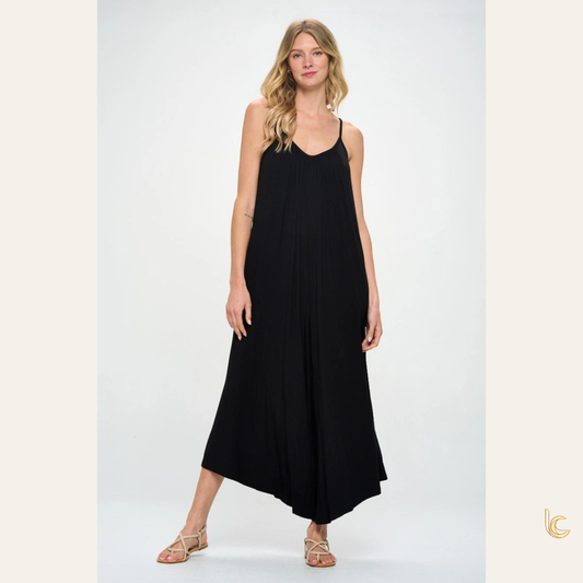 Soft Knit Jumpsuit – Minimal Relaxed Fit Modal Jumpsuit