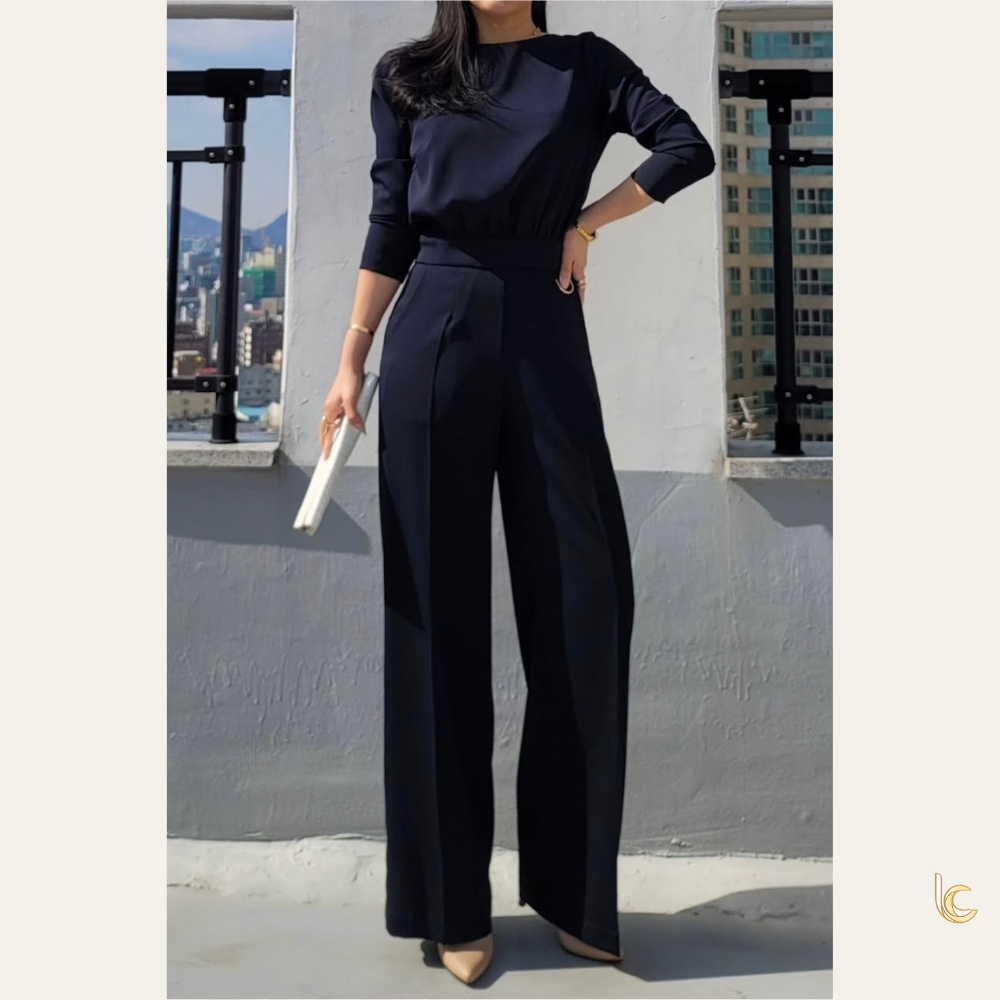 Reversible Wrap Blouse – Silk Feel Elegant V Neck Office Top