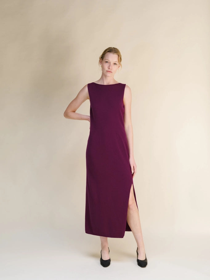 Refined Boat Neck Knit Dress