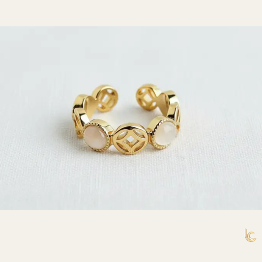Adjustable Square Cat's Eye Ring