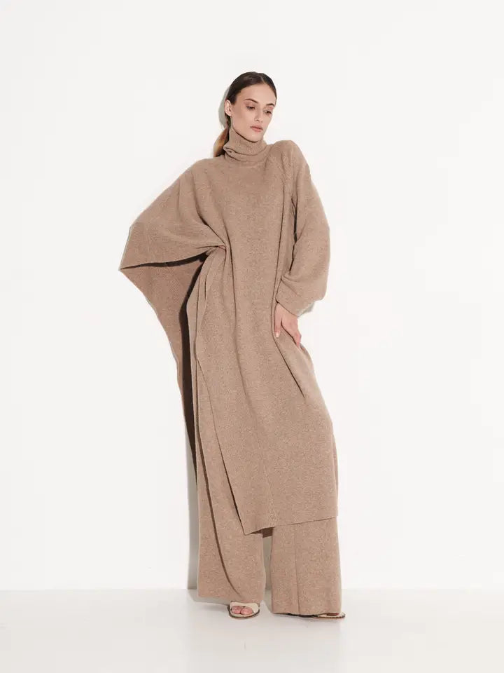 Valencia Italian Wool Poncho & Pant Set | Luxury Travel Wear