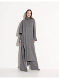 Valencia Italian Wool Poncho & Pant Set | Luxury Travel Wear