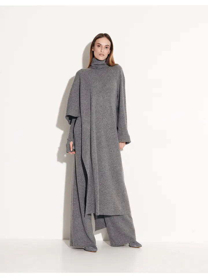 Valencia Italian Wool Poncho & Pant Set | Luxury Travel Wear