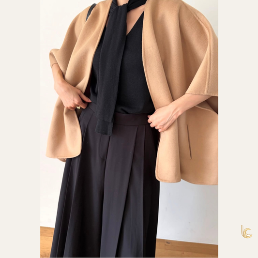 Tailored Pleated Wide-Leg Palazzo Trousers