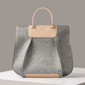 Merino Wool Felt Oversized Tote Bag