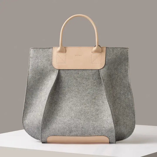 Merino Wool Felt Oversized Tote Bag