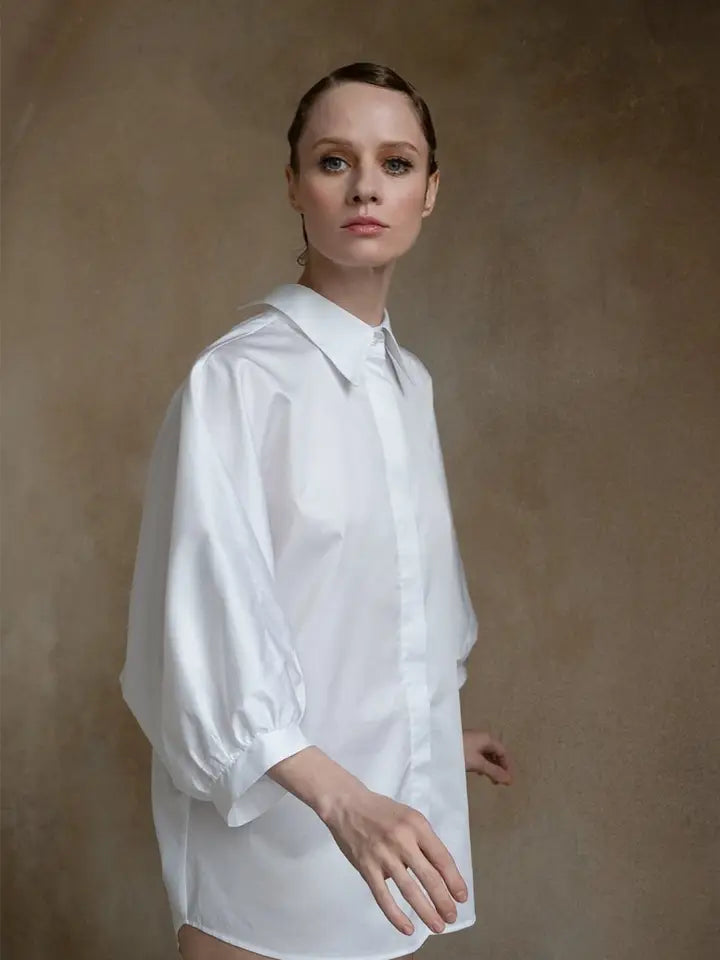 Open-Back Organic Cotton Shirt | La Contento Lifestyle