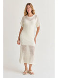 Open Knit Sweater Dress