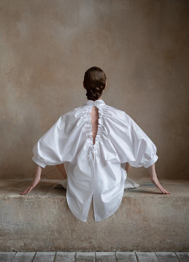 Open-Back Organic Cotton Shirt | La Contento Lifestyle