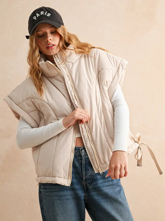 Oversized Puffer Vest | Lightweight Fall Winter Layering