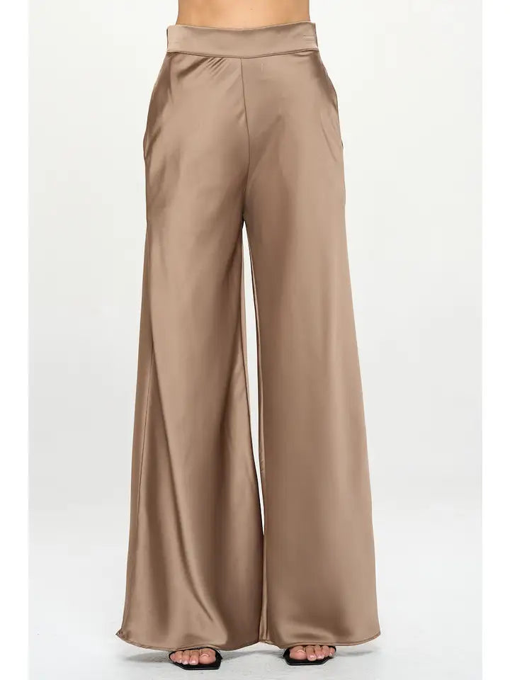 Stretch Satin Pants | Made in USA